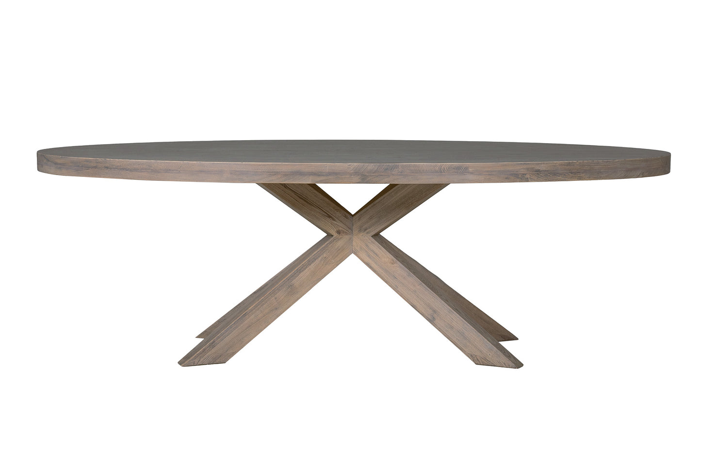 Falun Oval Dining Table Large Smoked Oak