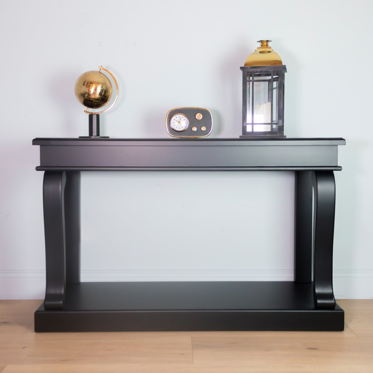 Scroll Console Black (Flat pack)