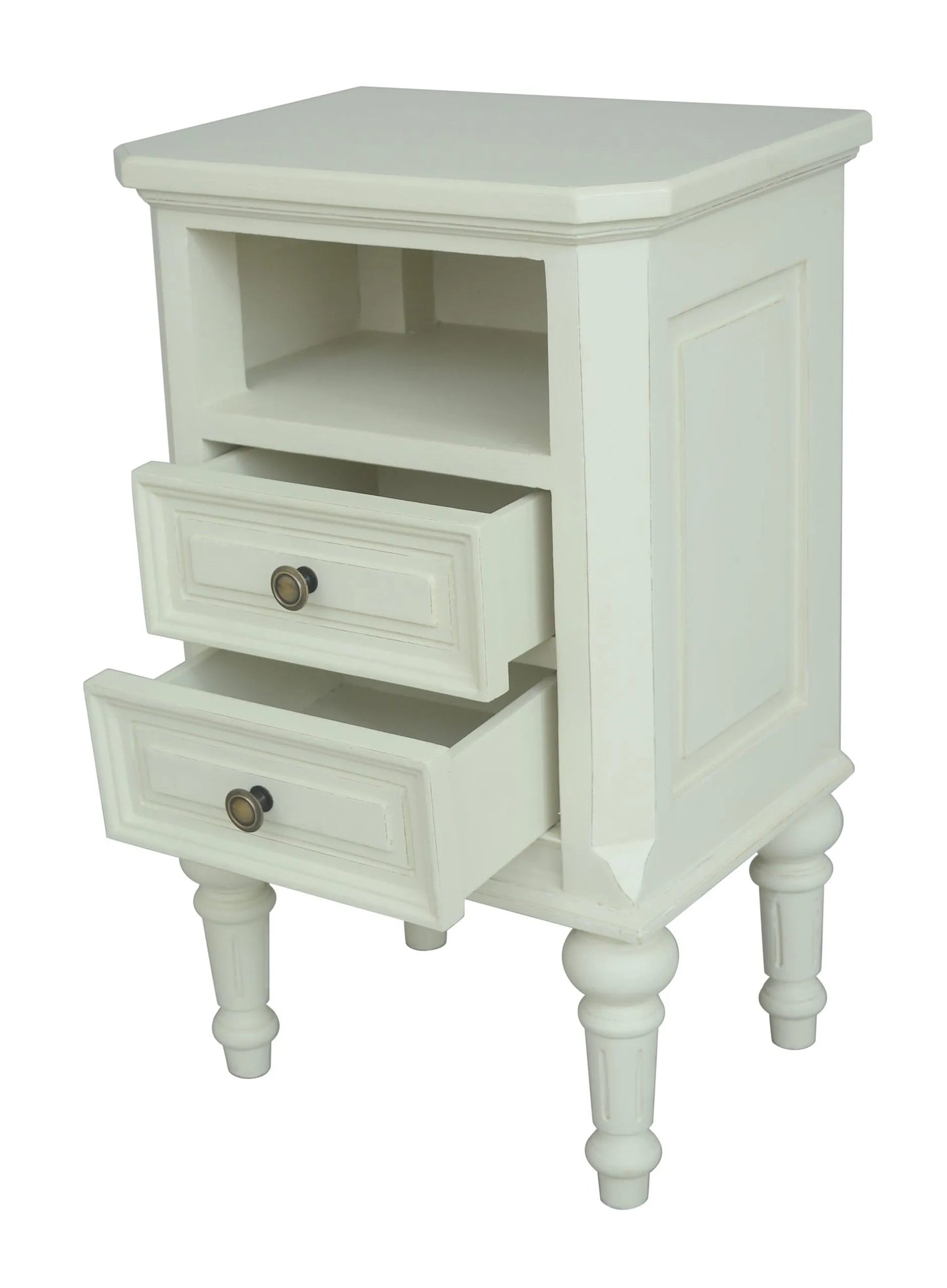 Vanessa 2 Drawer Bedside – Lime White