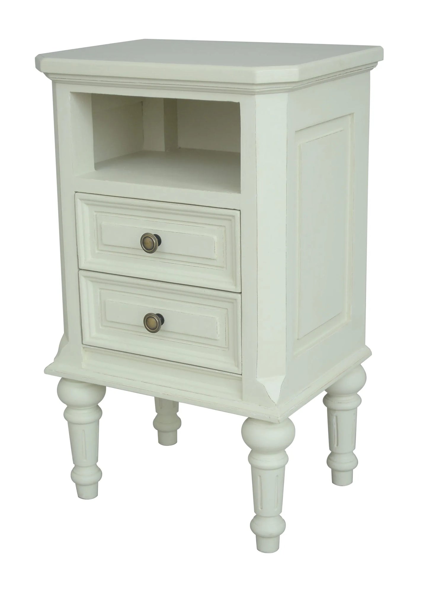 Vanessa 2 Drawer Bedside – Lime White