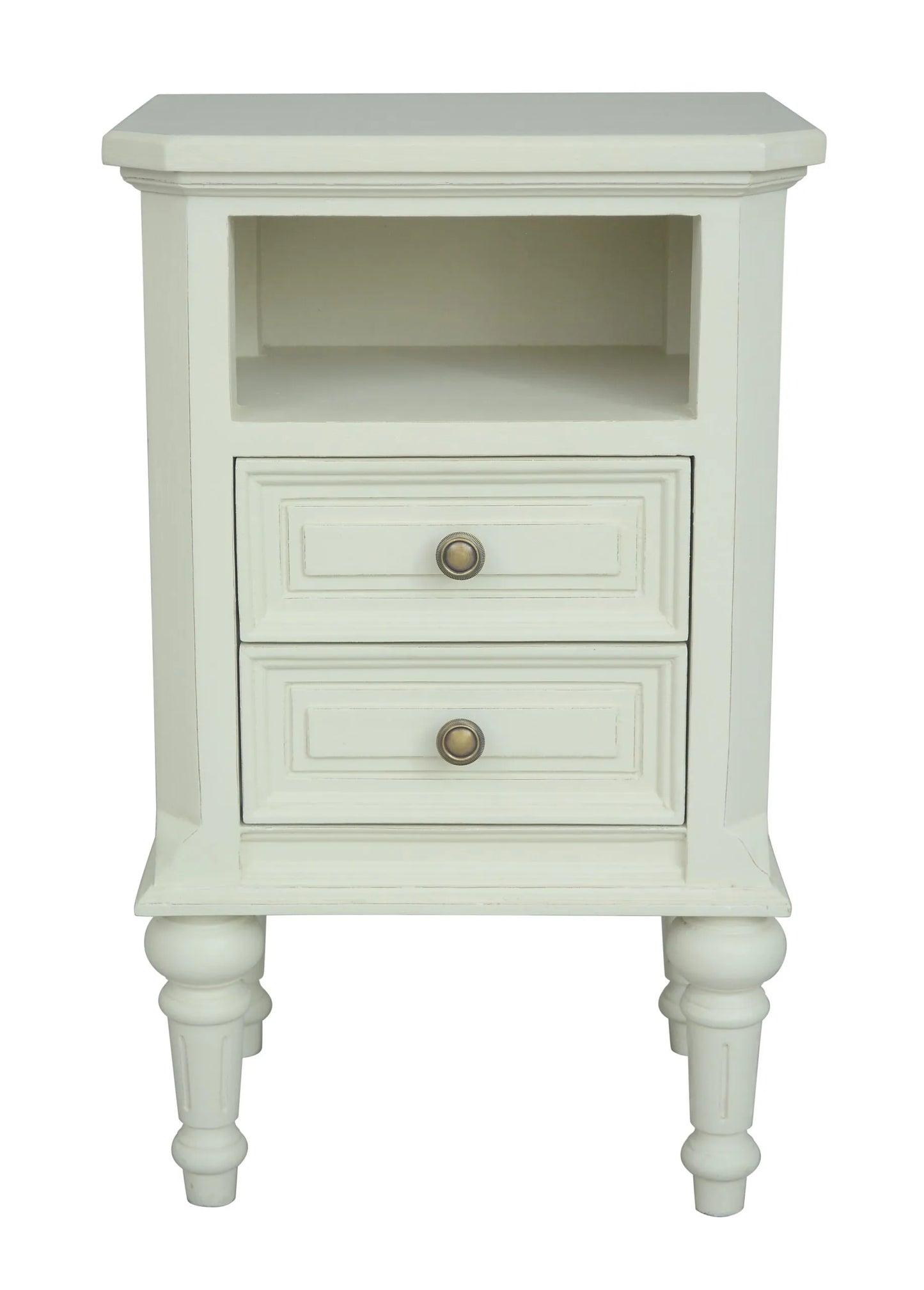 Vanessa 2 Drawer Bedside – Lime White