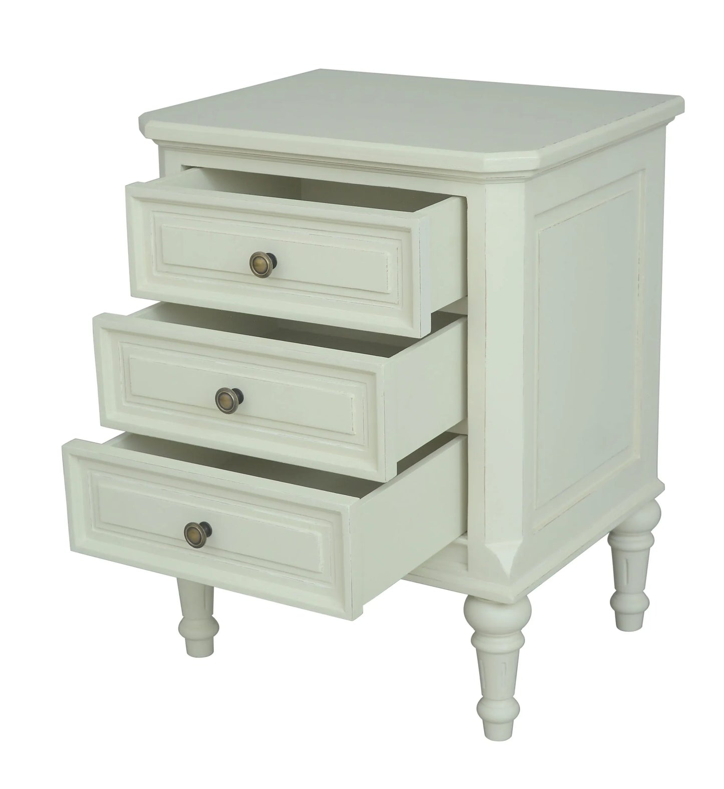 Nessa 3 Drawer Beside Locker - Lime White