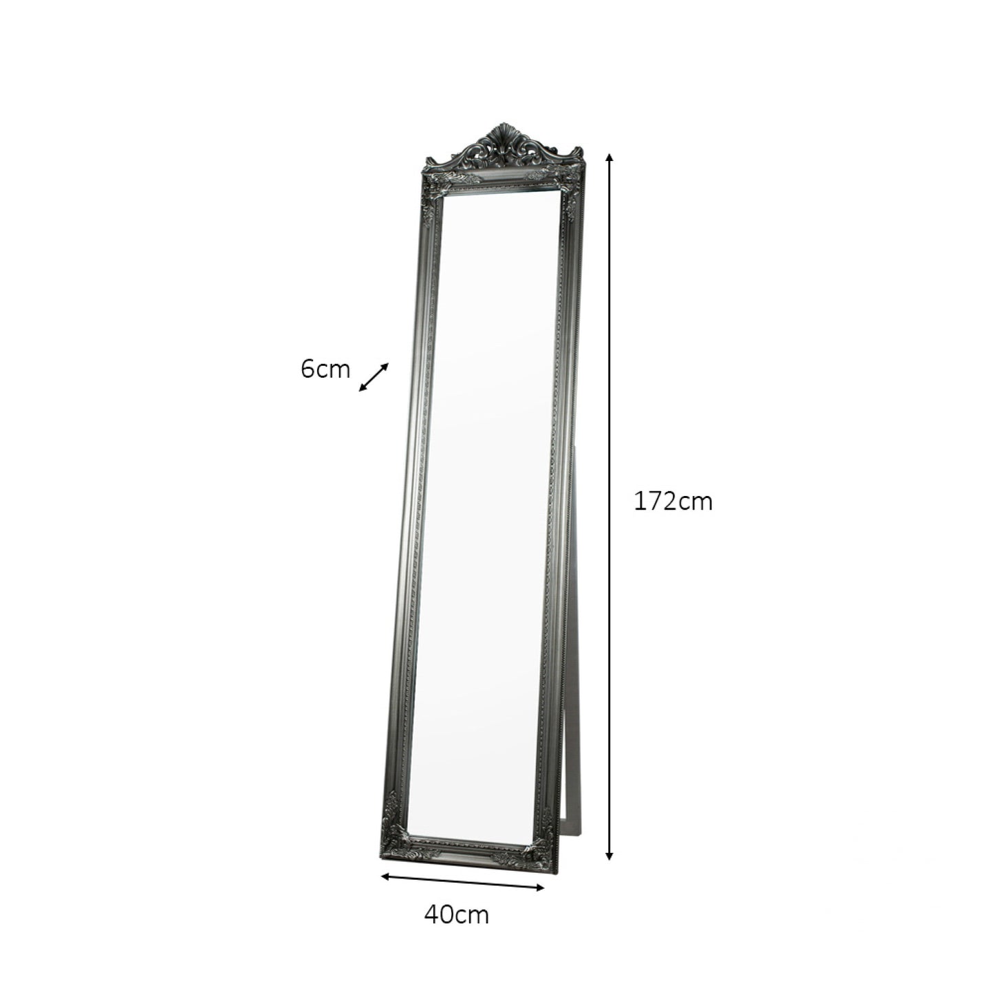Chateau Cheval Mirror Silver