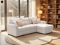 Light up Sofabed in Beige