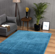 Plush Rug Blue