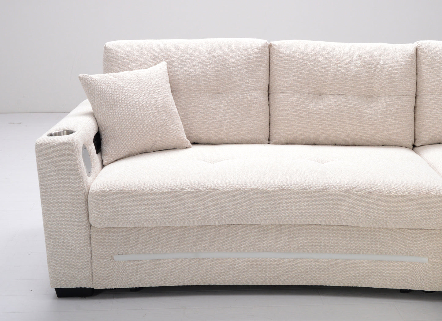Light up Sofabed in Beige