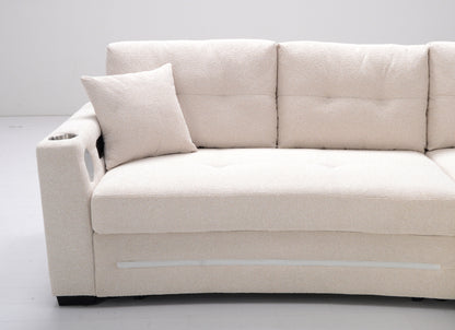 Light up Sofabed in Beige