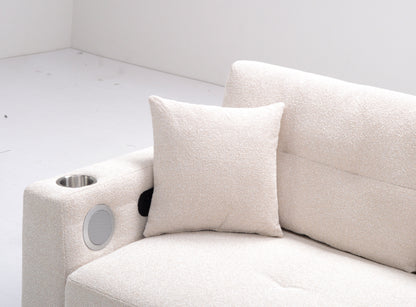 Light up Sofabed in Beige