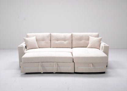 Light up Sofabed in Beige