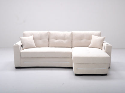 Light up Sofabed in Beige