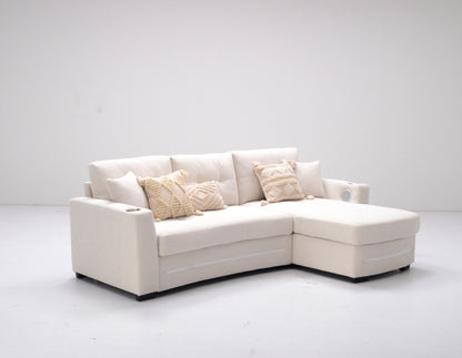Light up Sofabed in Beige