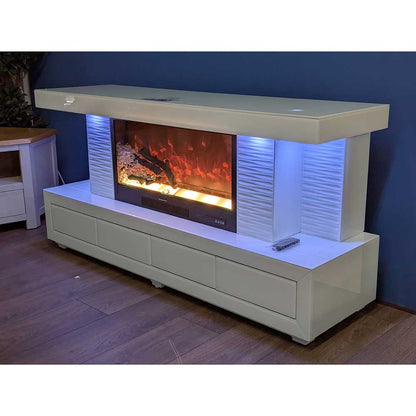 LED Fireplace Low