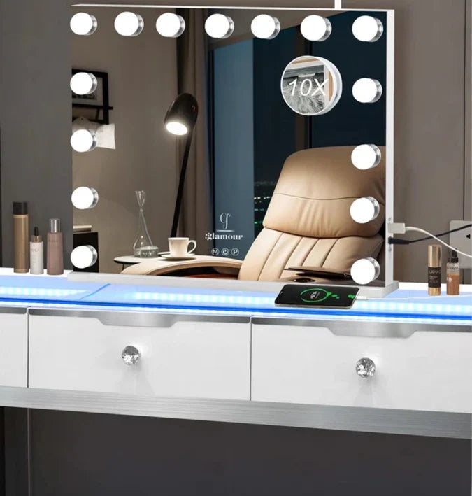 15 Bulb Light-up Mirror
