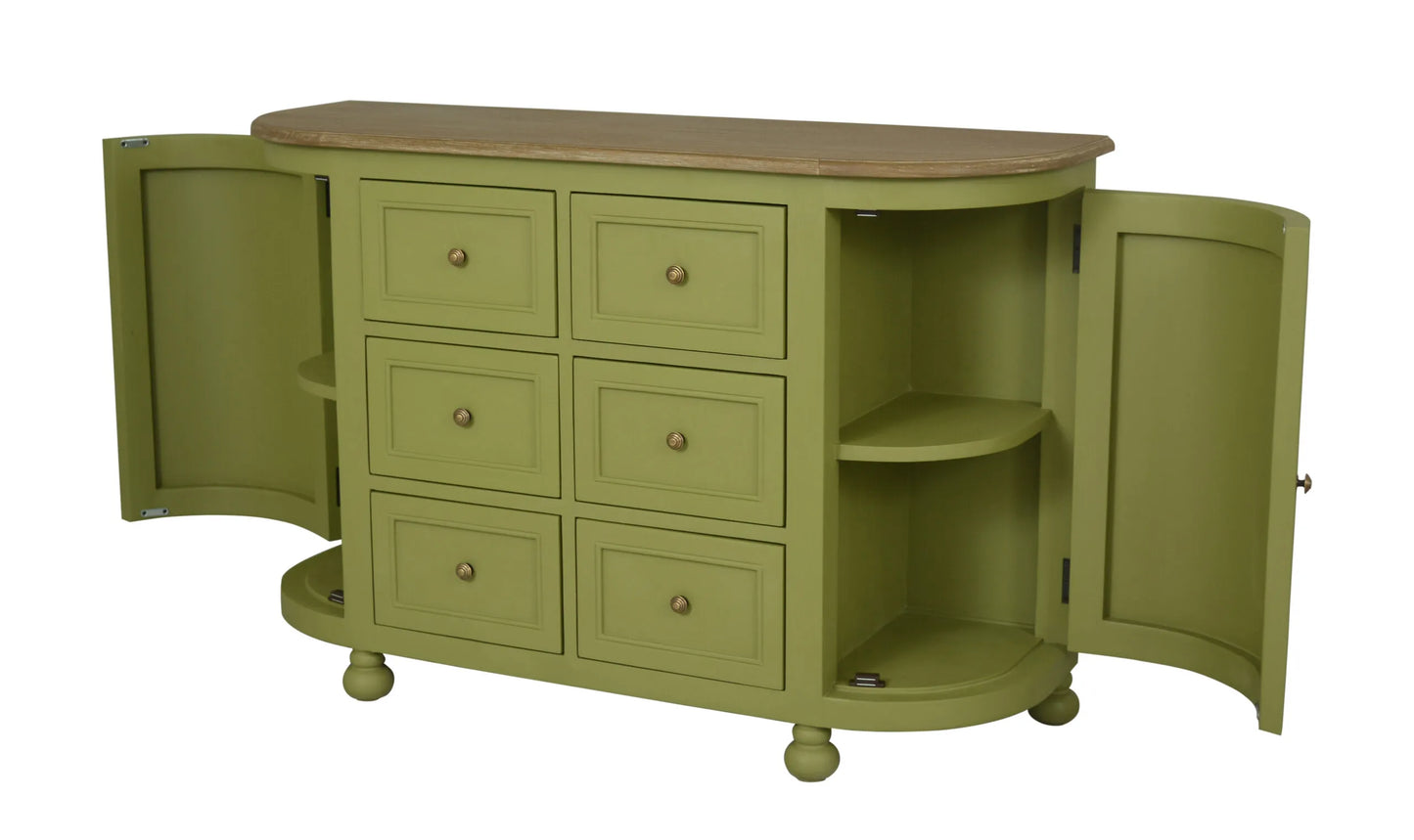 Jordan 6 Drawer Sideboard (4 Colours)