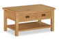 SALIS OAK 2 DRAWER COFFEE TABLE