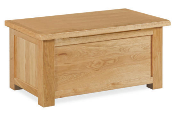 Salis Oak Blanket Box