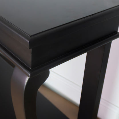 Scroll Console Black (Flat pack)