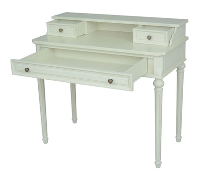 Nessa 3 Drawer Desk / Dressing Table – Lime White