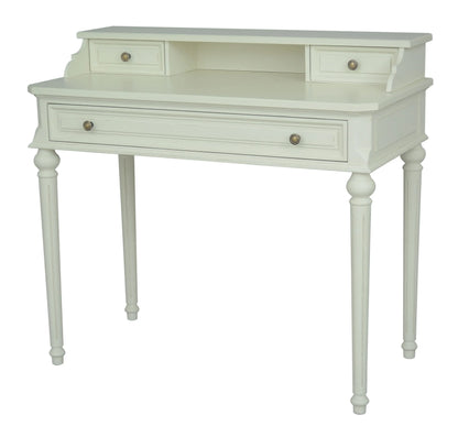 Nessa 3 Drawer Desk / Dressing Table – Lime White