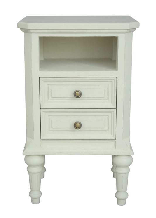 Vanessa 2 Drawer Bedside – Lime White