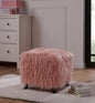 Fluffy Stool in Pink