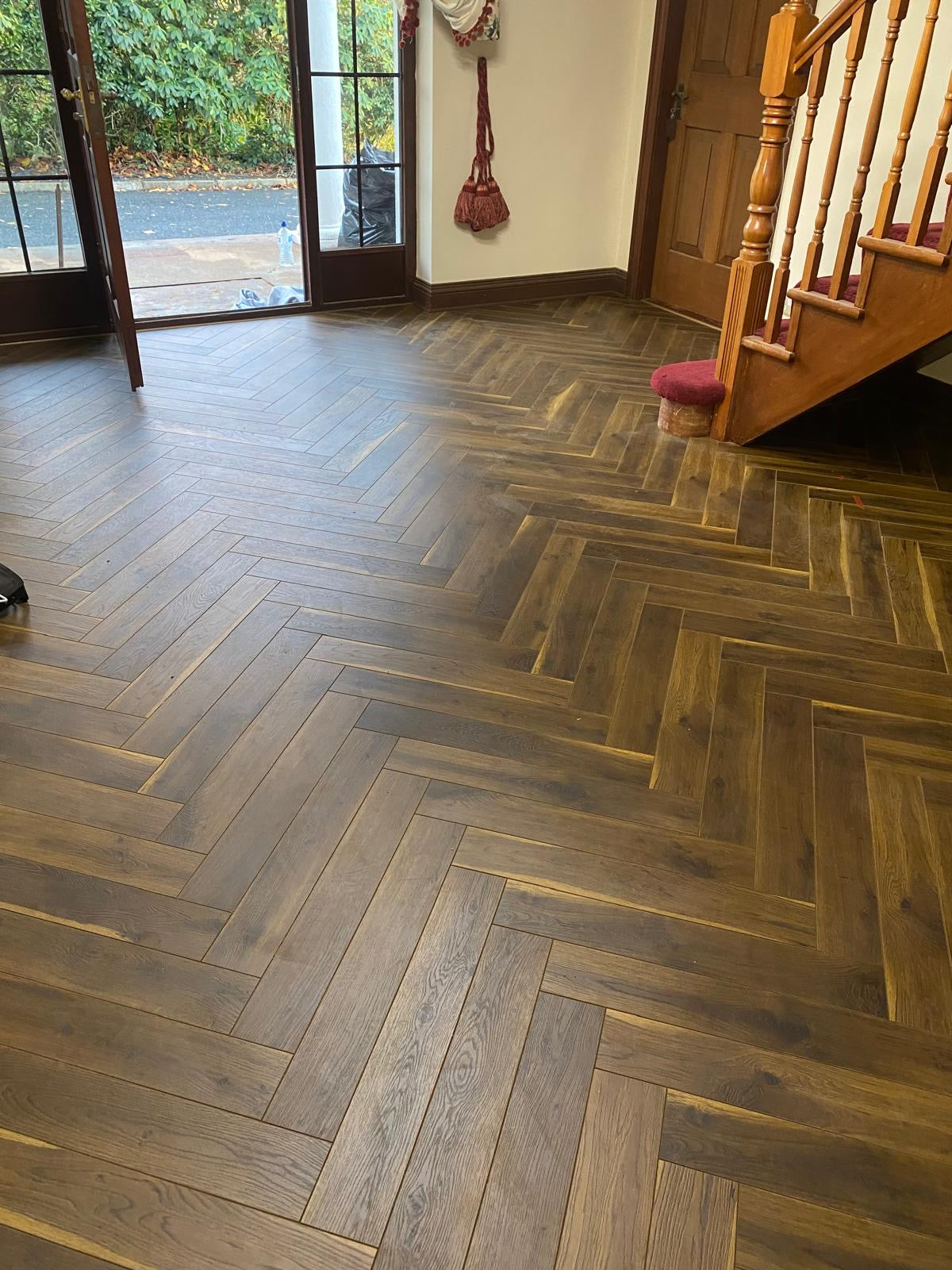 Flooring and carpet installation example